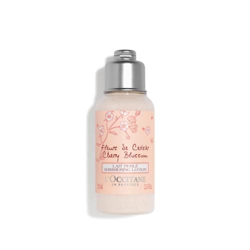 L'OCCITANE - Coffret de Noël Maisonnette Fleurs de Ceriser - Mousse Douceur Gel Douche, Lait Perlé Corps et Crème Mains - Fabriqué en France
