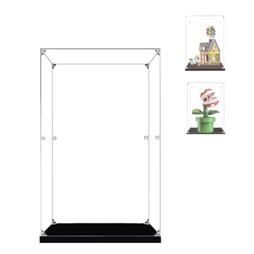 BOOVAX Vitrine pour Lego 43217 71426 - Présentoir Vitrine en Acrylique Transparente pour [Maison Là Haut/Plante-Piranha] - 20x15x30cm