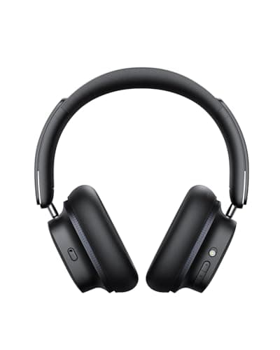 Baseus Casque Réduction De Bruit Active Avec Audio Spatial, Casque Sans-fil Bluetooth Avec LDAC Hi-Res Sound, 65H d'autonomie, Basses Profondes, Mode Transparence, EQ personnalisé via l'appli, Pliable