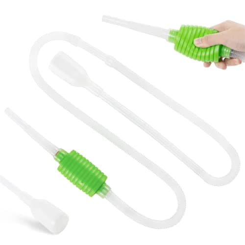 Luigi's Aspirateur Aquarium - Kit Pompe pour Nettoyage Aquarium - Siphon Puissant pour Vidange Complète - Accessoires Aquarium - Pompe a Siphonner Eau avec Filtre à Gravier