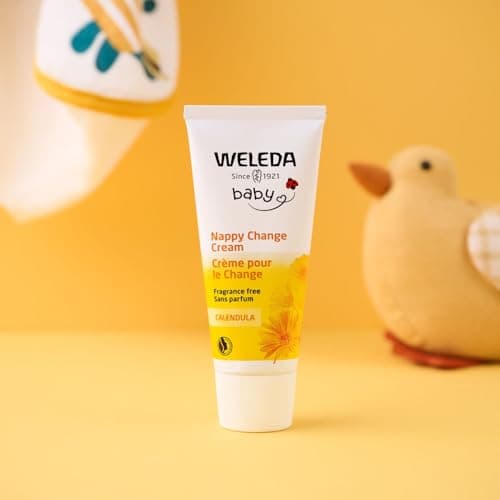 WELEDA - Crème pour le Change Calendula sans parfum - Pour le soin du siège des bébés - La peau est apaisée et protégée efficacement. Rougeurs réduites. - NATRUE - 75 ml