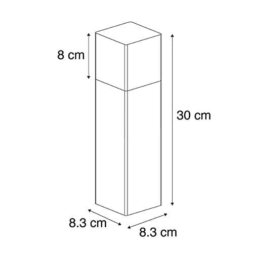 QAZQA denmark - Lampe sur pied extérieur - 1 lumière - L 8.3 cm - Blanc - Moderne - éclairage extérieur