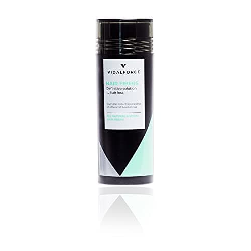 Poudre densifiante volumatrice pour cheveux - Calvitie, perte de cheveux & racines - Microfibres de kératine naturelle. Poudre capillaire Anti-Calvitie. Hair loss concealer I Châtain Foncé (30 gr) I