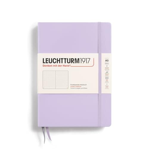 LEUCHTTURM1917 365481 Carnet de notes Medium (A5), Couverture rigide, 251 pages numérotées, Lilac, pointillé