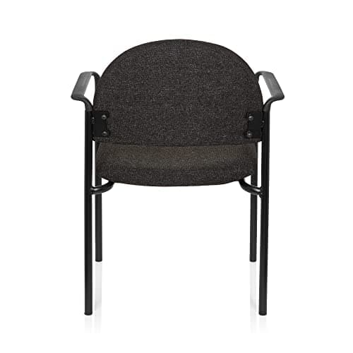 hjh OFFICE 704331 Chaise Visiteur XT 700 Gris Chaise de conférence Chaise à Quatre Pieds Chaise empilable rembourrée avec accoudoirs, empilable