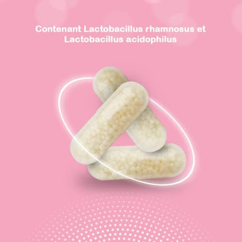 NEO Femme - Probiotique Flore Intime - Flore Vaginale - sans Allergènes ni Nanomatériaux - 1 Gélule par Jour - 15 Gélules, Pink, Estándar