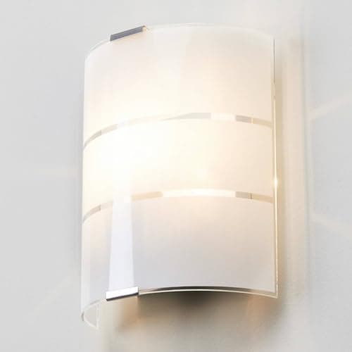 Lindby Applique Murale Vincenzo à intensité variable (Moderne) en Blanc Verre e. a. pour Salon & Salle manger (1 lampe,à E14), Applique, Lampe Murale, Eclairage, Luminaire Mural