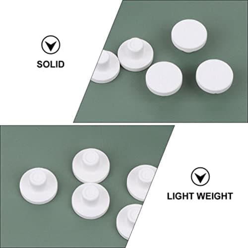 POPETPOP 30 Pièces Base en Céramique De Porte-Verre Accessoires De Champignons Accessoires D'Aquarium De Poissons Frag Aquarium Frag Bases Frag Rock Coral Frag Plugs Coral Frag