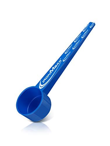 IronMaxx Cuillère doseuse - Bleu - 16 cm - Mesure précise pour vos compléments alimentaires - Facile à nettoyer - Idéal pour les poudres et les liquides