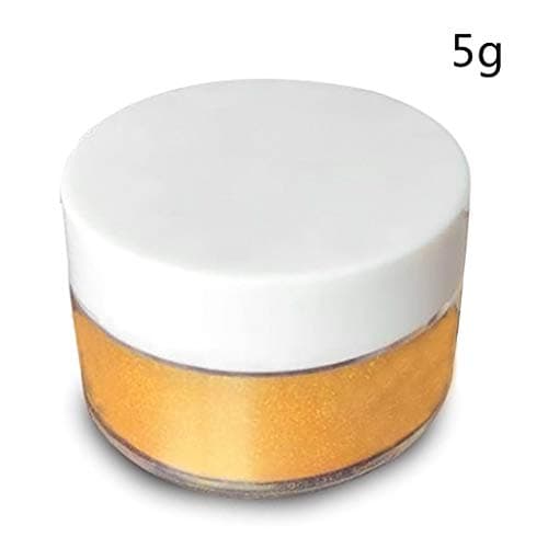 KERDEJAR Glitter Powder, 5g Comestible Flash Glitter Poudre d'argent Doré pour La Décoration De Gâteau Alimentaire Biscuit Fourniture De Cuisson d'or