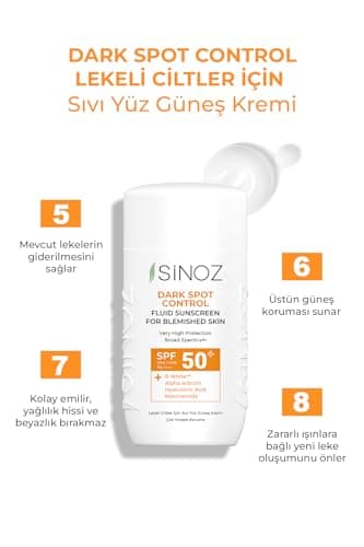 Sinoz, Crème solaire fluide anti-taches SPF50+ / PA++++