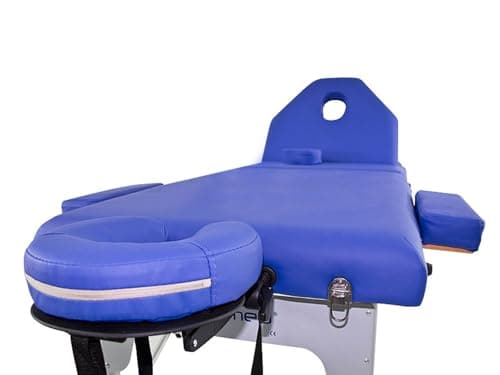 Table de Massage Pliante QUIRUMED Elite Aluminium, 186 x 66 cm, Couleur Noir, Table de Massage, Similicuir, Revêtement Haute densité, Léger, Réglable en Hauteur, Réglable en Hauteur