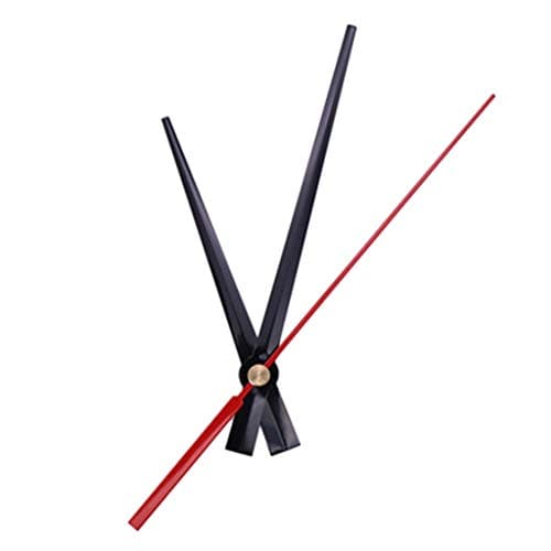 Uqezagpa Horloge à quartz avec mouvement radio piloté par horloge murale, Argenté., 1