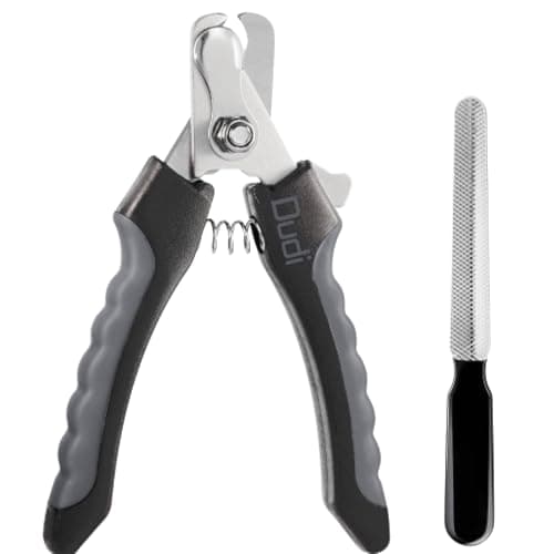 Dudi Pet Coupe Griffe et Lime pour Chien - Coupe Ongle pour Chien ou Chat avec Cran de Sécurité - Pince Coupante à Griffes ou a Ongles Chiens Chats Lapin Toutes Tailles - Large