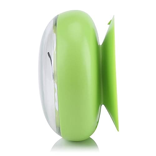 Jeanoko Horloge de Salle de Bain Ventouse Horloge Murale étanche Bain Douche Horloge Horloge Murale pour Fenêtre Miroir (Vert)