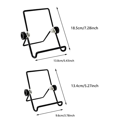 Décorative Photo Cadre Support Présentoirs Noir Photo Chevalet Tablette Pliable Réglable Chevalet Fer Supports de Présentation Présentoir de Support de Plaque de fer en Métal Noir pour Photo,Vaisselle