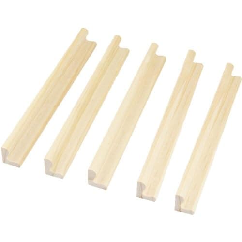 Abbdbd Paquet De 5 Supports De Dominos en Bois Plateaux De Support De Tuiles Professionnels Supports De Jeu pour Tuiles De Mots, Train Mexicain, Jeux De Pied De Poulet Mahjong