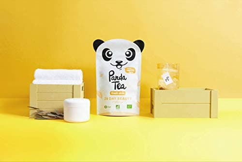 Panda Tea - Fresh Skin - thé bio - 28 sachets coton cousus main