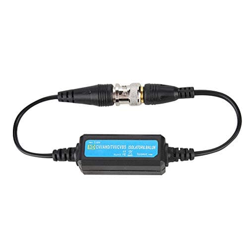 Tangxi Isolateur de Boucle HD-TVI/CVI/AHD/CVBS Balun vidéo HD Coaxial BNC mâle à Femelle Isolateur de Boucle Accessoire de caméra de sécurité à Domicile pour caméras de vidéosurveillance