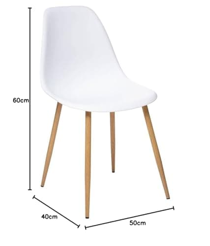 Atmosphera - Chaise taho 44cm Blanc