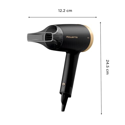 Rowenta Express Style Sèche-cheveux, Technologie Effiwatts pour utiliser moins d'énergie, Système ionique qui réduit électricité statique et frisottis, Compact, Léger, Touche air frais CV1811F0