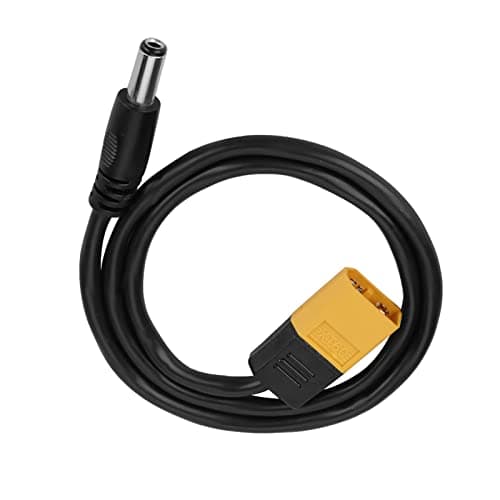 Connecteur XT60 avec fiche mâle vers DC 5,XT60 Male Connector to 5,5 x 2,5 mm DC5525 Power 5,5 2,5 mm DC5525 Câble d'alimentation 20 pouces de longueur.
