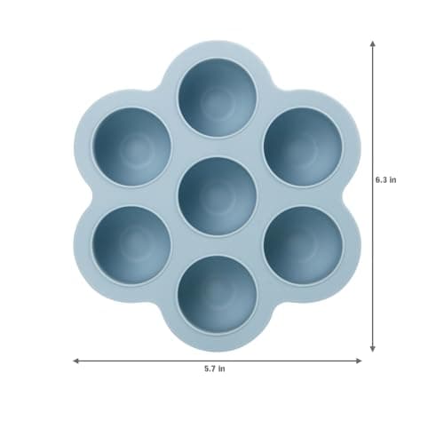 PandaEar Lot de 3 Plateaux de Congélation pour Aliments pour Bébés avec Couvercles, Plateau en Silicone pour Aliments aux Fruits pour Bébés, Conteneur de Stockage pour Aliments pour Bébés
