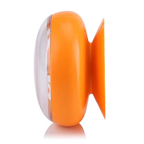 03 Horloges de Salle de Bain Horloge de Salle de Bain Murale, Horloge étanche extérieure Horloge étanche Horloge de Douche, pour Cuisine pour Salle de Bain(Orange)