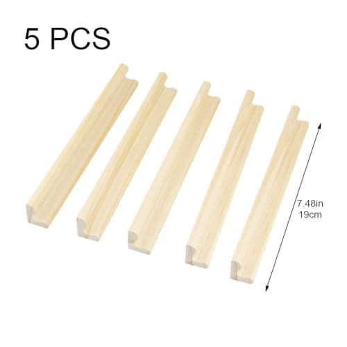 Abbdbd Paquet De 5 Supports De Dominos en Bois Plateaux De Support De Tuiles Professionnels Supports De Jeu pour Tuiles De Mots, Train Mexicain, Jeux De Pied De Poulet Mahjong