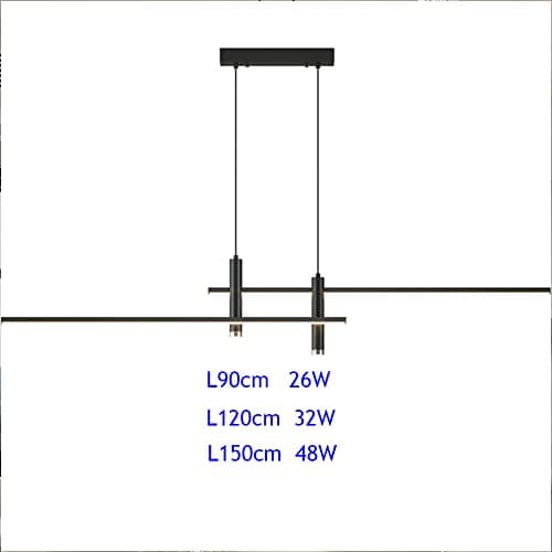 Suspension LED Table à Manger Lampe LED Lampe à Suspension Dimmable avec Télécommandée Lustre Salon Cuisine Plafond Bureau Salle à manger Restaurant Cuisine Décor Plafonnier Luminaires