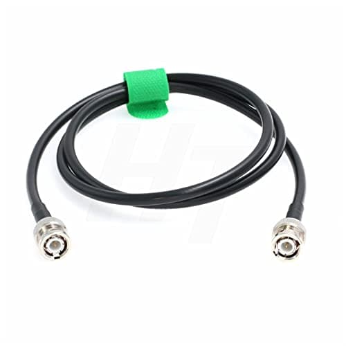 HangTon Câble BNC mâle vers BNC mâle 12G 6G SDI RG223 RF coaxial 50 Ohm Double blindage Faible perte de signal pour GPS LAN/WAN Data Video (60 cm)