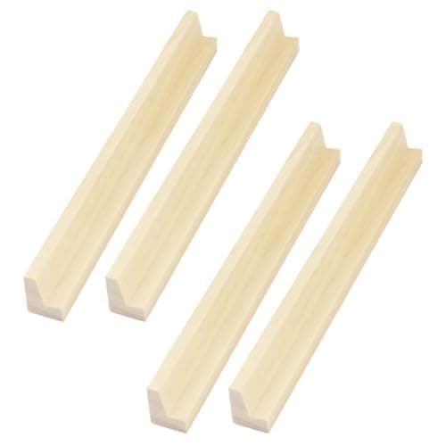 Yardwe 4 Pièces Socle Minotaure Porte-dominos en Bois Support De Dominos De Train Mexicain Titulaire De Cartes à Support De Rami Plateau en Dominos Accessoires Dominos Bureau Plate-Forme