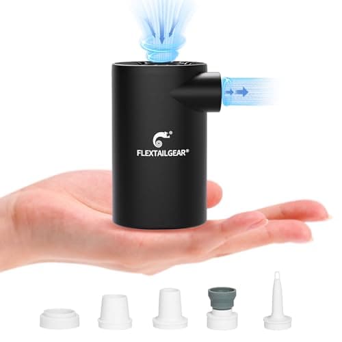 FLEXTAILGEAR Evo Pump, Pompe électrique Portable 4500Pa, Pompe pour Matelas pneumatique 250L/min, Batterie 3800mAh, gonflage et dégonflage pour lit pneumatique
