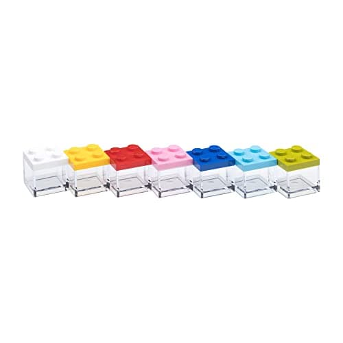 Omada Design Boîte type brique en plexiglas (48 Pcs) transparent 5X5X5 cm, pour mariages, confirmations, fêtes de communion, baptême et remise des diplômes, fabriquée en Italie, Rouge