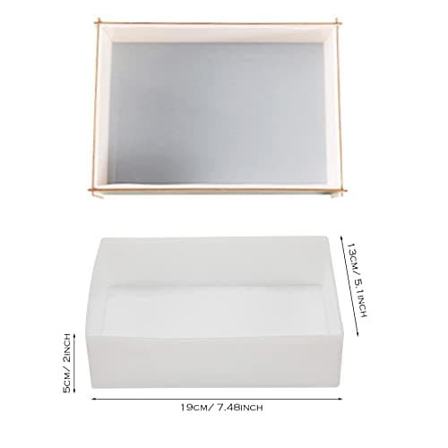 Yayatty Serre-livres Moule pour Resine Epoxy Grand Rectangle Moules en Résine Moulle Silicone Resine Epoxy pour La Préservation Des Fleurs, Décorations pour La Maison, Serre-livres