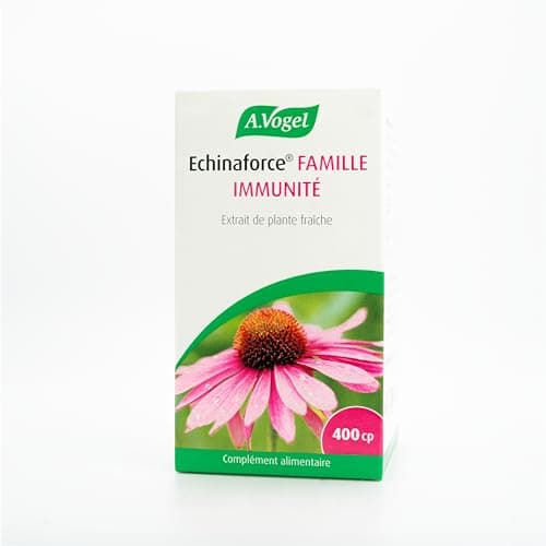 A.VOGEL Immunité - Echinaforce famille – Complément alimentaire – Améliore la résistance de l’organisme - Extrait de plante fraîche d’echinacea – Actifs végétaux bio – Immunité - 400 comprimés