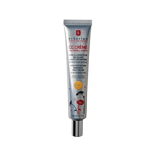 Erborian - CC Crème à la Centella Asiatica - Maquillage et Soin Illuminateur de Teint Haute Définition pour Visage - Protection Solaire SPF 25 - Soin Cosmétique Coréen - Doré 45 ml
