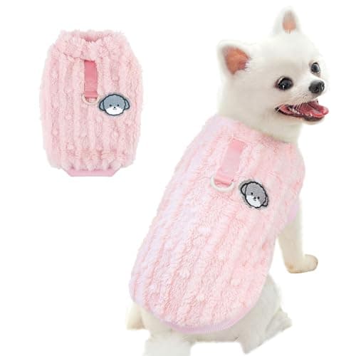 Hyran Pull Chien, Pull Chien Petite Taille, Pull Chat, Pull Chihuahua, Pull Chaud Hiver pour Chien Chat, Vetement Chien pour Petit Moyen Chien Chiot Chat (Rose, M)