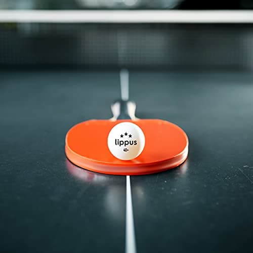 lippus Balles de Tennis de Table 3 Star [35 pièces] Set - 18 Balles de Tennis de Table Blanches et 17 Orange + Sac DE Stockage - Caractéristiques de Jeu idéales
