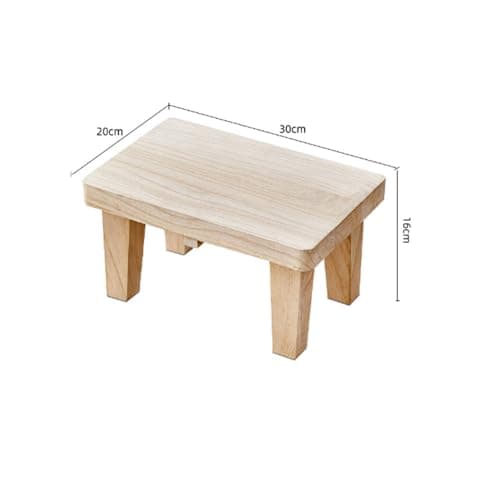 ZIJIREN Tabouret en bois, tabouret de table basse, tabouret à chaussures, petit tabouret court, tabouret à langer, tabouret en bois massif, tabouret court, tabouret long, tabouret court portable, bois