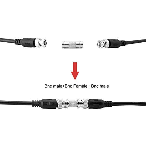AvoDovA Lot de 20 BNC Femelle à Femelle Connecteur, Connecteur Adaptateur BNC, Adaptateur Connecteur Droit