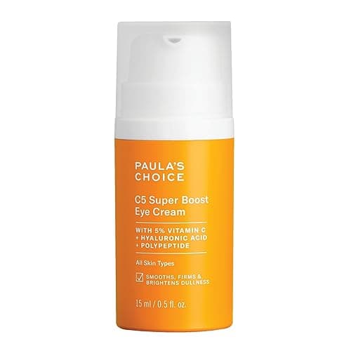 Paula's Choice Crème Contour Yeux C5 SUPER BOOST - Traitement des Yeux Vitamine C Illumine la Peau - Ciblez les Taches Brunes & Ridules - Tous Types de Peaux - 15 ml