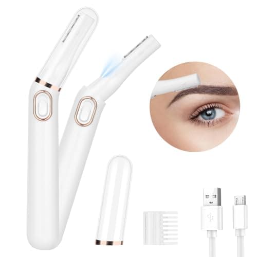 LOPHE Tondeuse Visage Sourcils Électrique Femme, Tondeuse Cheveux Visage avec Peigne Rechargeable Mini Rasoir Facial pour Sourcils, Visage, Corps