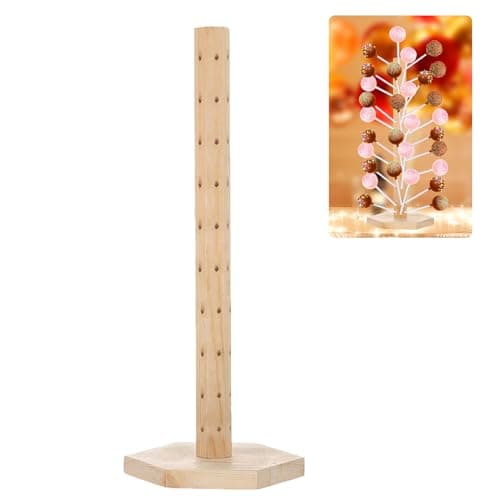 Support Sucette, Support Pour Pop Cake En Bois, 60 Trous Présentoir à Sucette, Support Sucette Présentoir à Cake Pop, Pour Les Mariages Douches De Bébé Fêtes D'Anniversaire Anniversaires