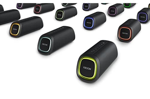 LG XBOOM Enceinte Bluetooth, Portable et légère, Son Puissant et Basses Profondes,(20W, Google, Siri,Alexa) DXG5QBK