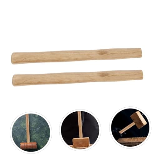 KONTONTY 2 Pièces Marteau Octogonal Manche En Bois Manche En Bois Pour Marteau Manche De Marteau En Bois Manche De Marteau Pour Remplacement Manche En Bois Accessoire De Marteau En Bois De