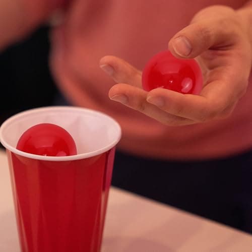 Vaguelly Lot de 25 balles de bingo Balles de loterie ouvertes 40 mm Balles de table Balles de pong en plastique vides pour loteries de bingo jeu de divertissement
