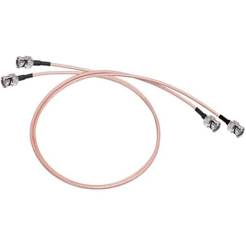 TUOLNK Câble BNC RG316 BNC mâle à BNC mâle, câble d'extension d'antenne coaxiale pour CCTV/caméra/DVR, câble coaxial BNC 50 Ohm 1.64ft 2PCS