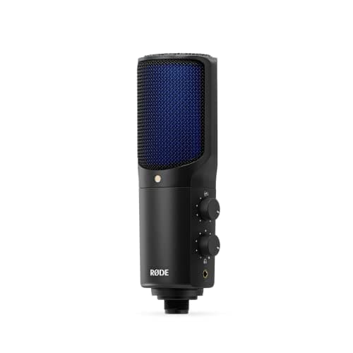 RØDE NT-USB+ Microphone USB professionnel pour l'enregistrement d'un audio exceptionnel directement sur un ordinateur ou un appareil mobile