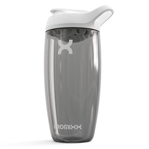 Promixx Shaker – Bouteille shaker de protéines de qualité supérieure pour shakes complémentaires – Facile à nettoyer et durable, 700 ml, Blanc Arctique